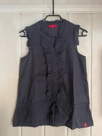 Blouse sans manches à pois - edc - XS