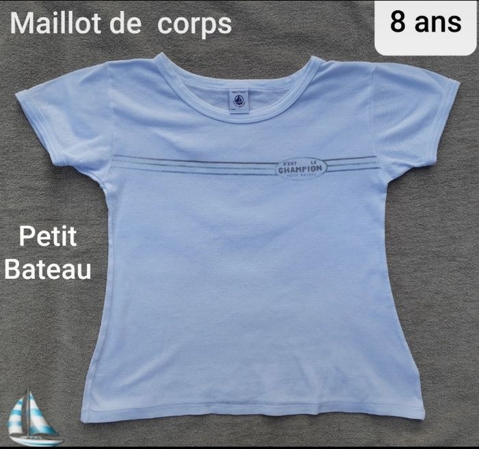 🐳 Maillot de corps Petit Bateau (8 ans) 🐳