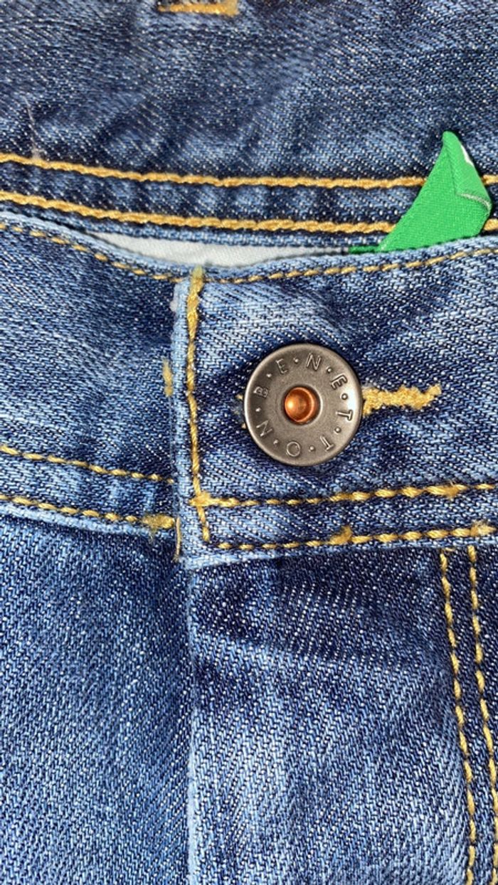 Jean effet délavé benetton - photo numéro 7