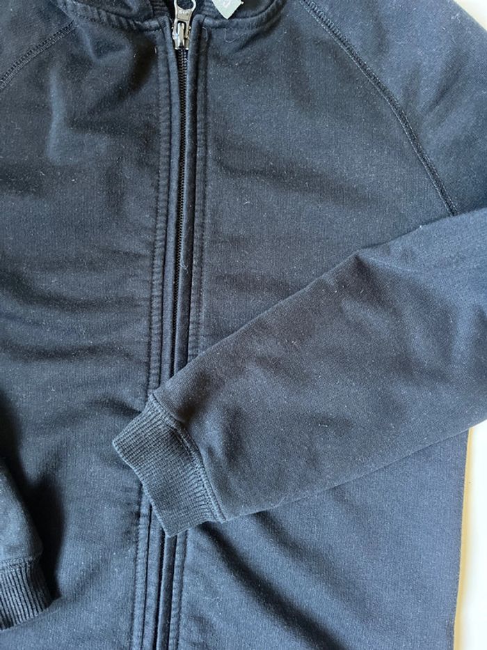 Gilet noir zippé 8 ans caprice de fille - photo numéro 3