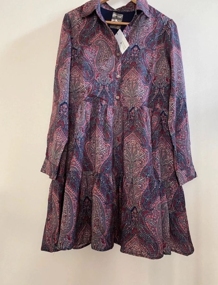 Superbe robe Molly Bracken taille M motif cachemires Neuve - photo numéro 2