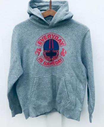 Nike Hoodie sweater grey American Football "Everyday is gameday" NFL Boy Large / Mens XS