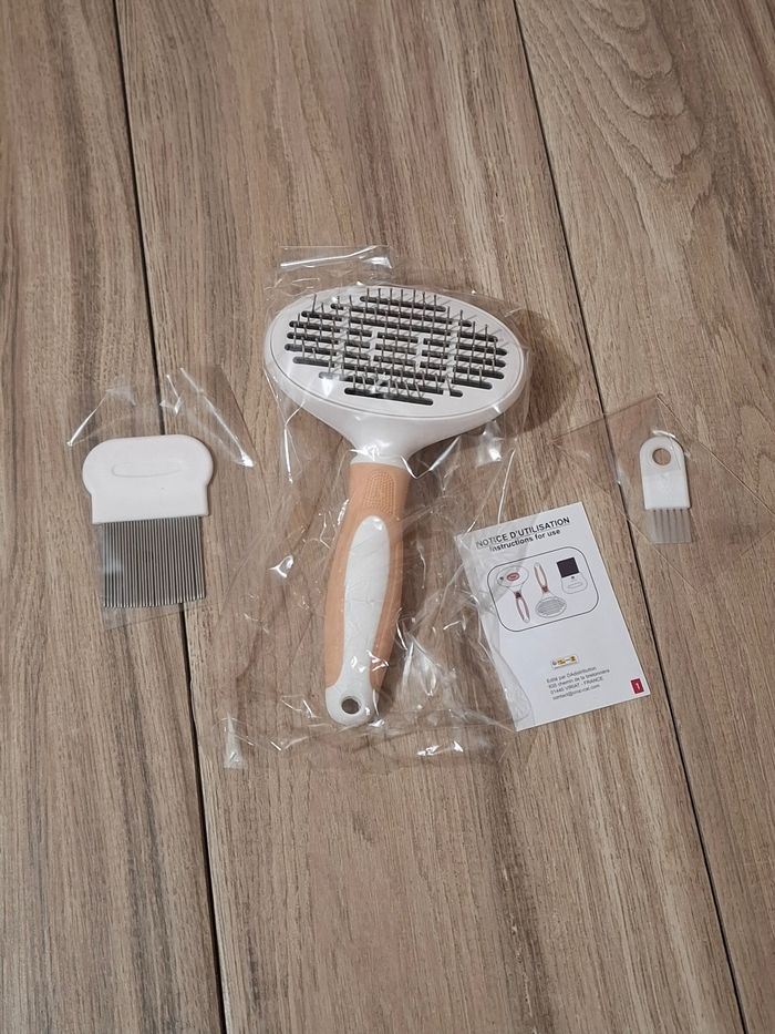 Toilettage chat brosse peigne polyvalent anti-puces anti-poux - photo numéro 2