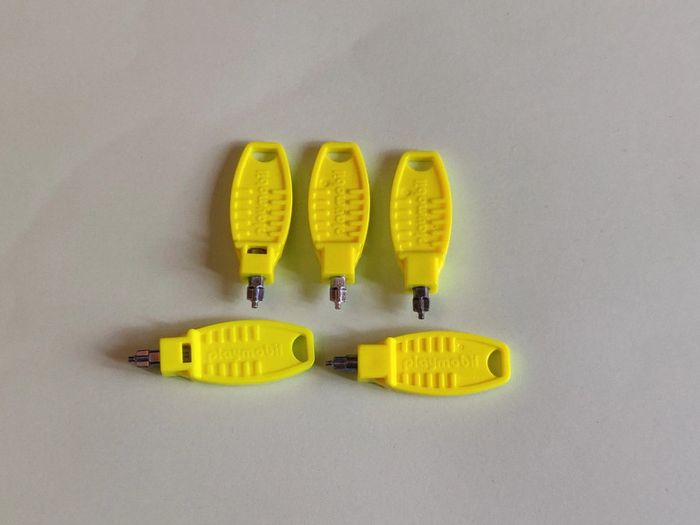 5 clés pour System X Playmobil - Parfait état