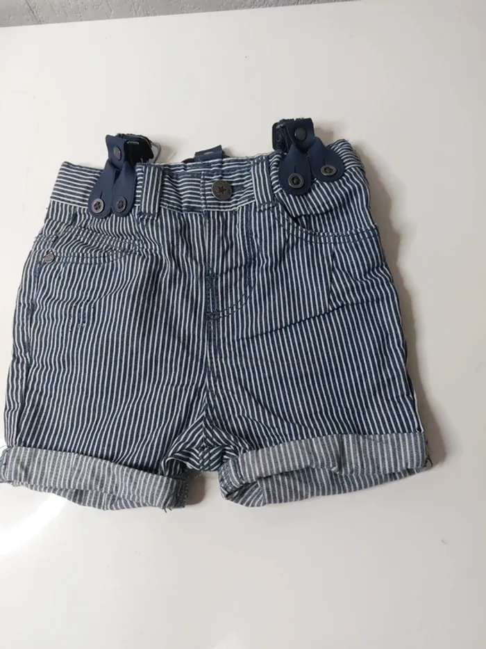 Short rayé et bretelle bleu " Orchestra" - photo numéro 3