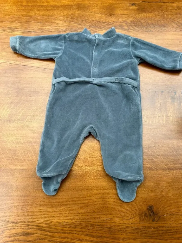 Pyjama gris Picco Mini 3 mois - photo numéro 6