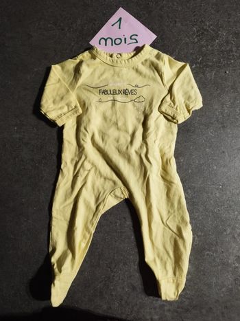 Pyjama léger "fabuleux rêves" 1 mois
