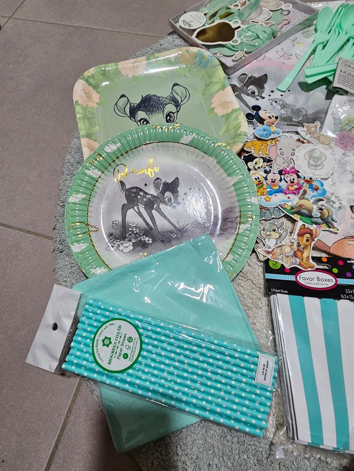 Décoration anniversaire Bambi & Panpan - photo numéro 2