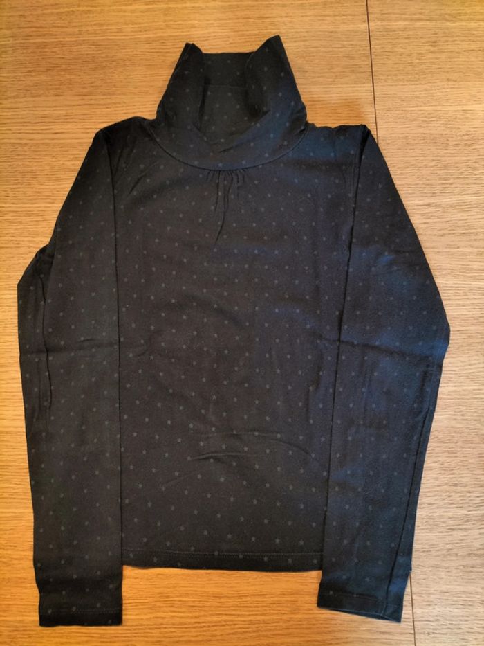 Tee-shirt noir étoiles - NKY - 10 ans