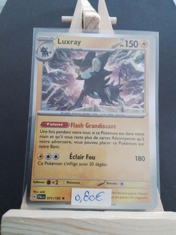 Carte Pokémon Luxray Holographique 071/193