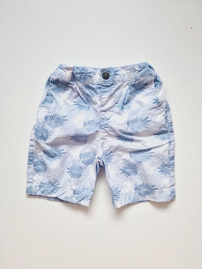 Noukie's - Short - Taille élastiquée - Feuilles de palmiers - Neuf ! (18 mois)