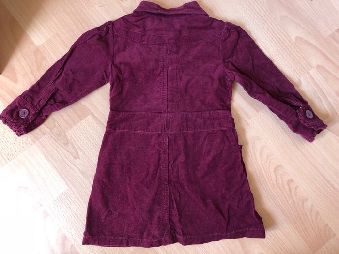Belle robe longue ML en velours prune H&M T. 2 ans/24 mois/92 cm TBE - photo numéro 2