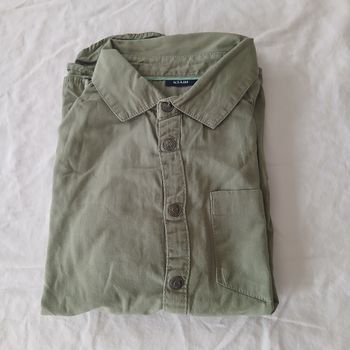 Chemise a manches longues kaki • 10 ans • Kiabi 