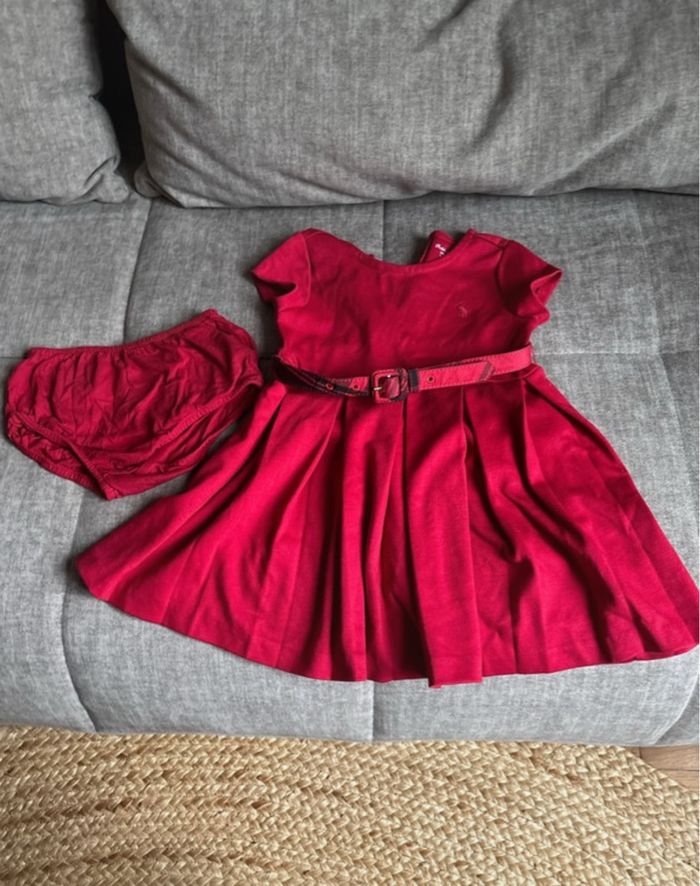Robe rouge Ralph Lauren – Taille 18 mois – Parfait état - photo numéro 2
