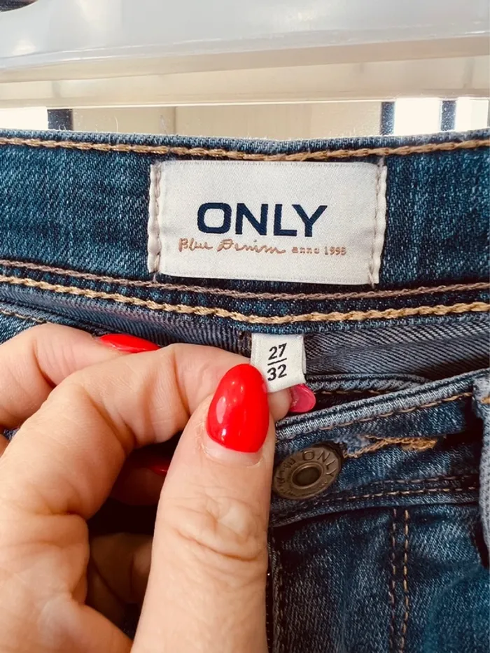 Taille S ~ 36 jean slim femme Only bleu effet déchiré 🌺 - photo numéro 4