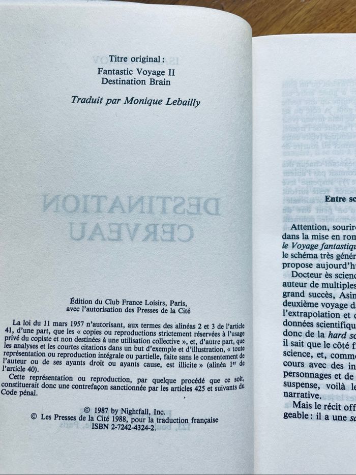 Édition pailletée Destination cerveau Isaac Asimov - photo numéro 3