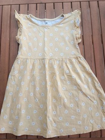Robe h&m fleuri 110-116cm