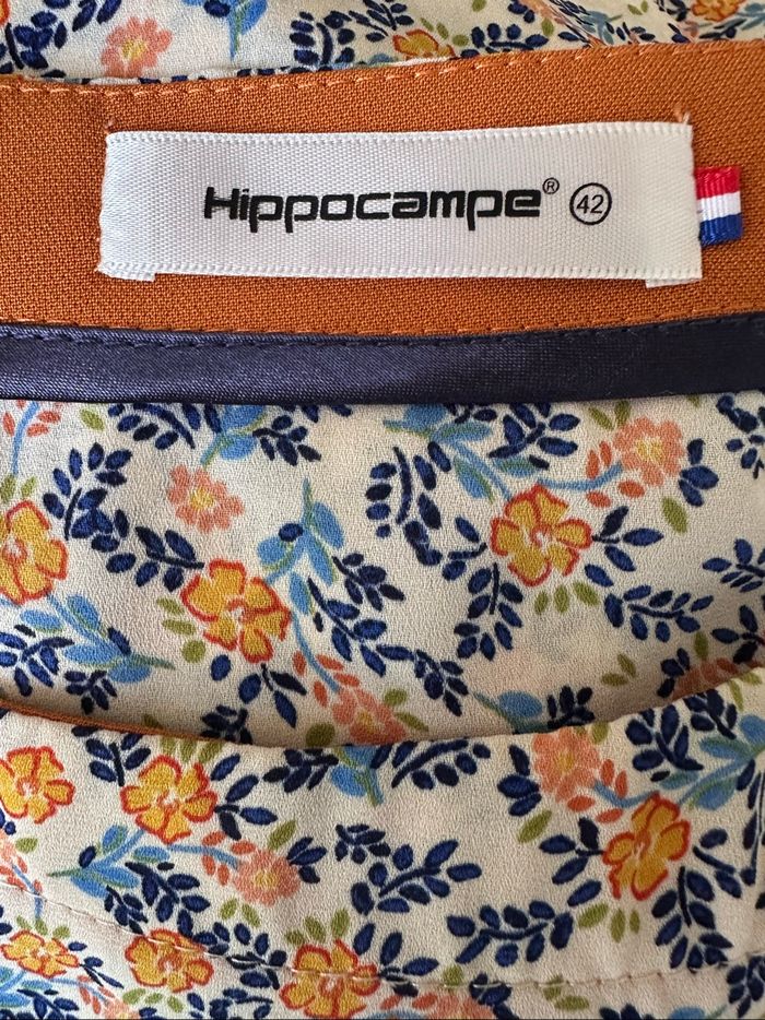 Blouse imprimée fluide Hippocampe- Taille 42 - Parfait état - photo numéro 3