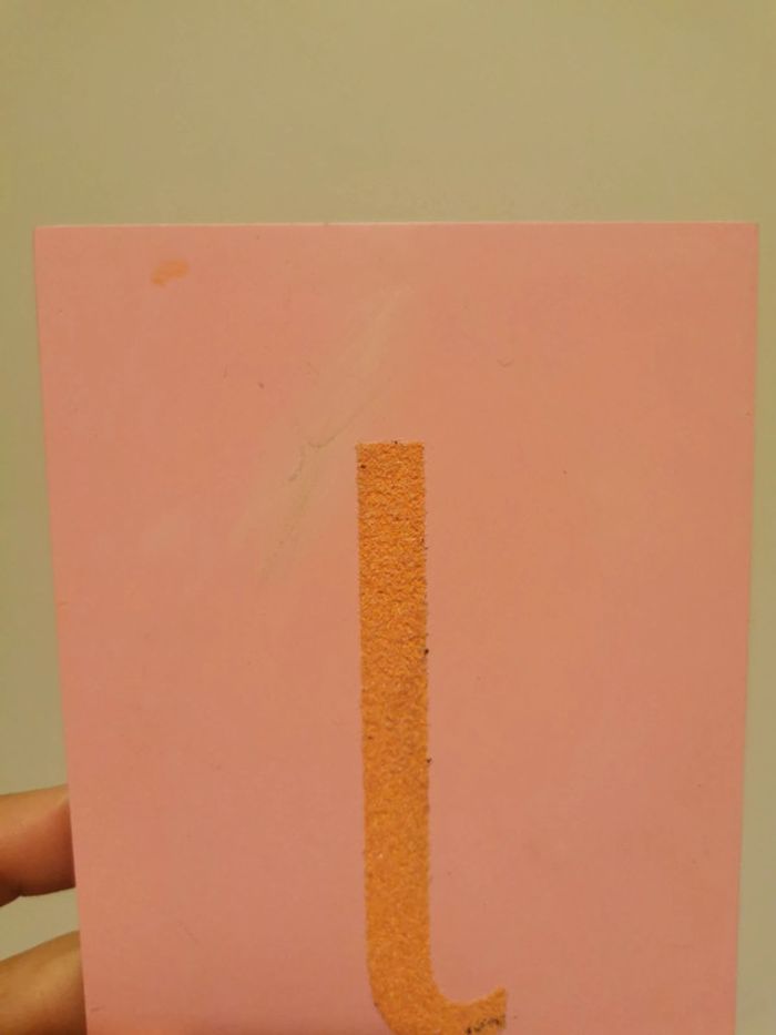 Lettres rugueuses montessori - photo numéro 2