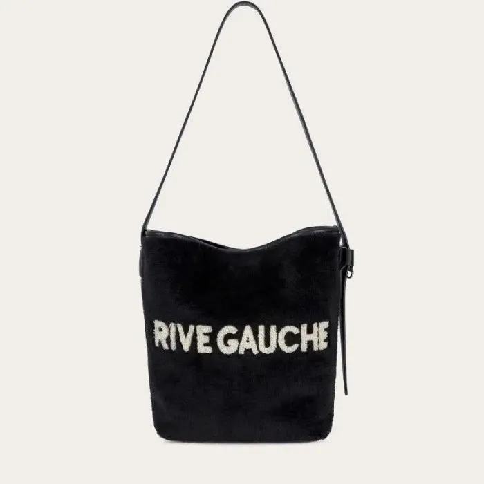 Sac bandoulière tote noir et blanc Rive Gauche