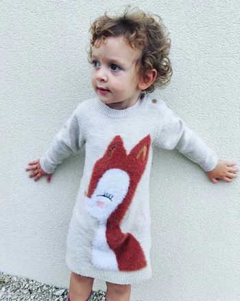 12 mois bébé fille robe manche longue gemo