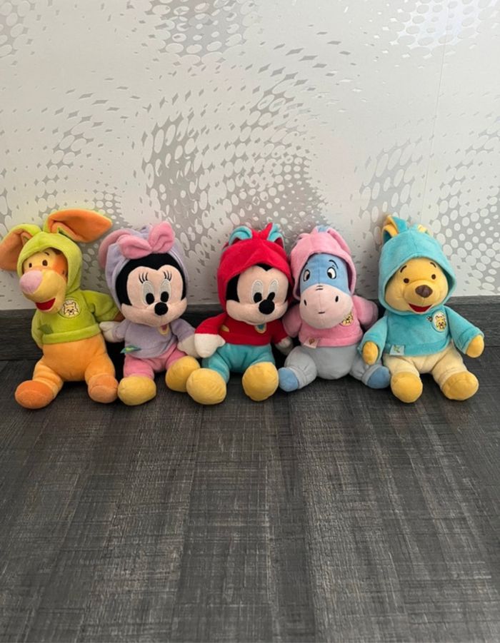 Lot de 5 peluches Disney - photo numéro 2