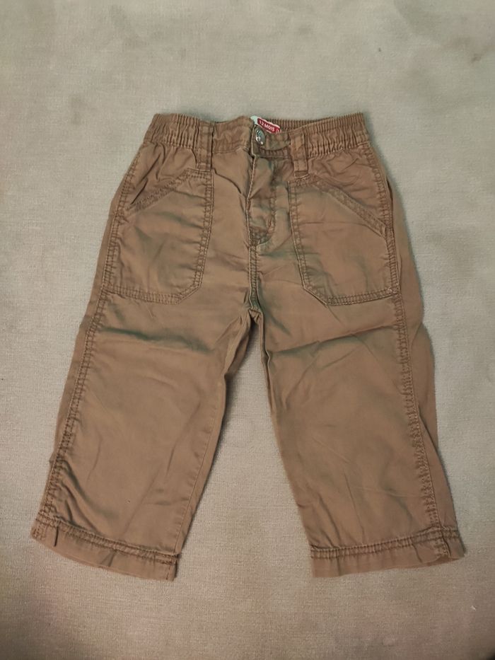 Pantalon marron clair léger 12 mois du pareil au meme