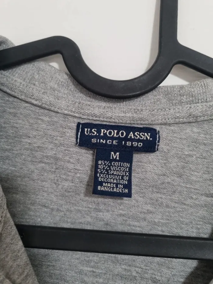 polo us polo assn gris chiné et rose fluo - photo numéro 4
