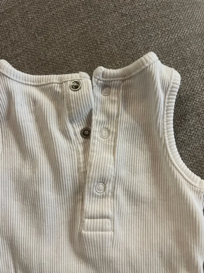 Body blanc brodé citrons taille 3 mois - photo numéro 4