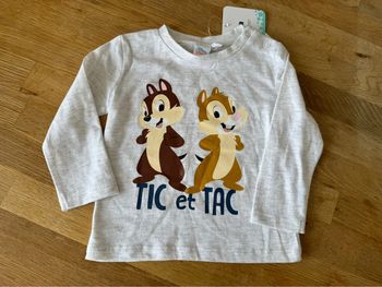 Tee shirt manche longue tic et tac Disney