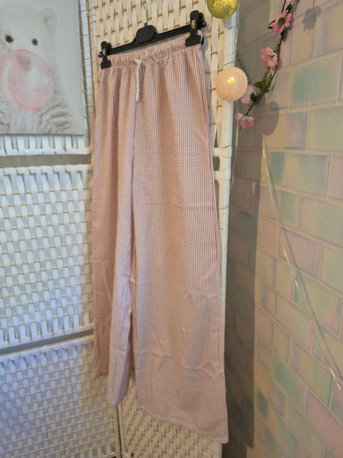 💕joli Pantalon large fluide et léger à rayures fille 16 ans SHEIN 💕 - photo numéro 3