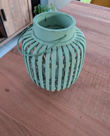 Photophore lampion vert 