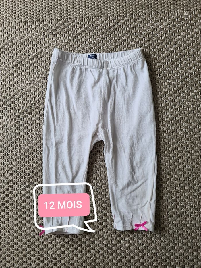 Legging blanc - 12 mois
