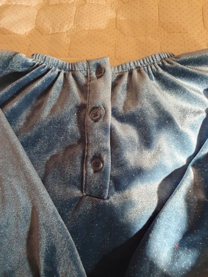 Robe de fête velours bleu Tape à l œil 18 mois - photo numéro 4