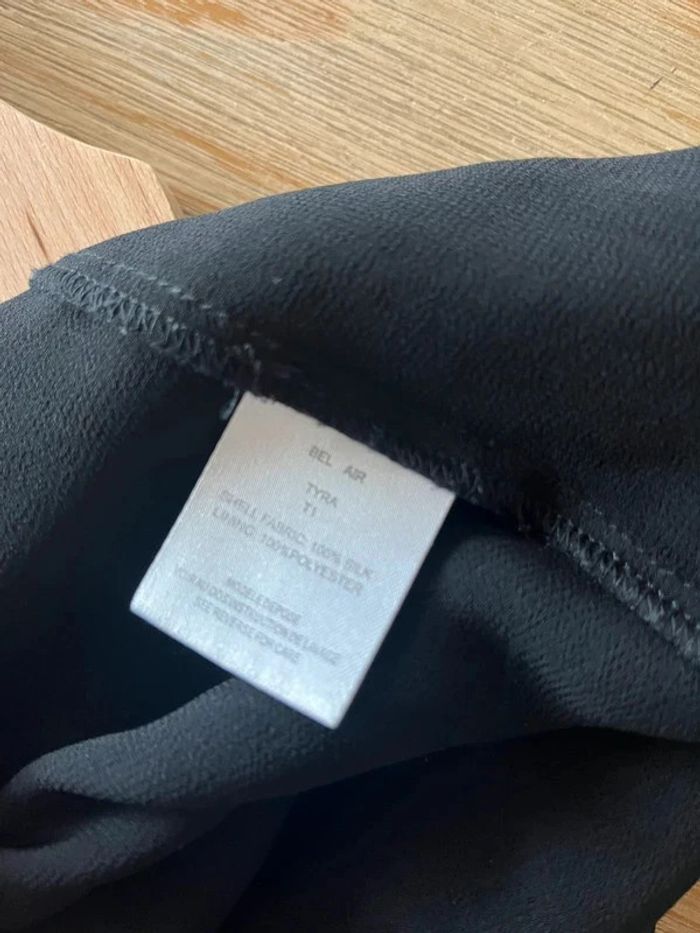 Robe longue en soie Bel-Air noire taille 1 (36) fluide & bretelles réglables - photo numéro 5