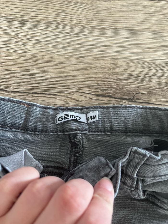 Pantalon Jeans garçon gris 24 mois - photo numéro 3