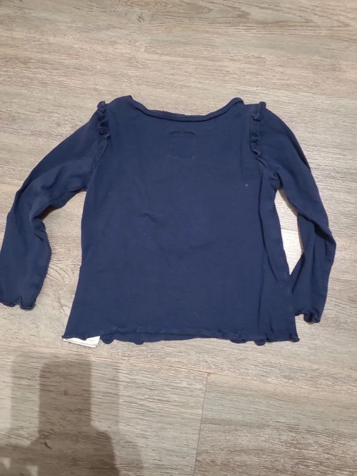 Tee shirt manches longues LEVI'S bleu marine - photo numéro 3