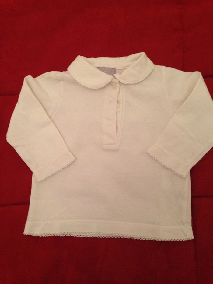 Tee-shirt blanc manches longues