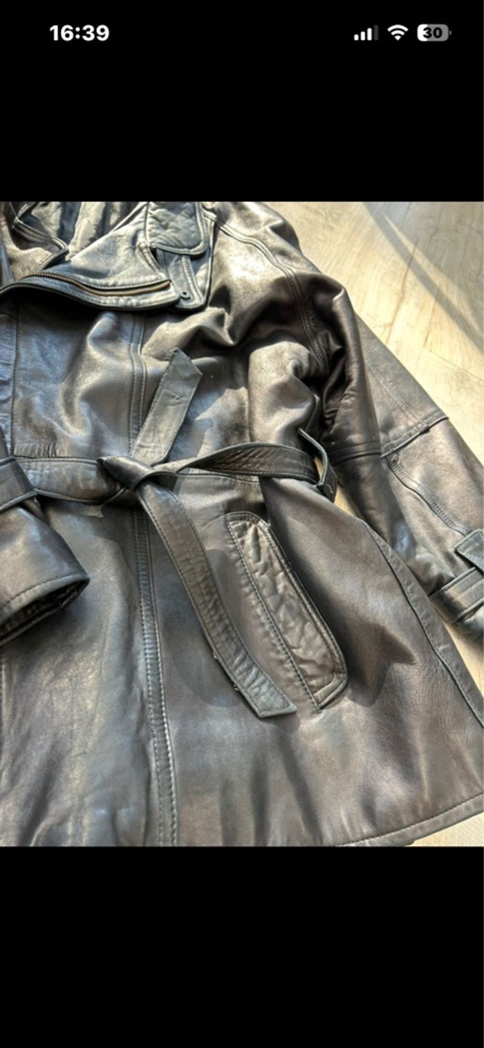 Parka homme cuir lisse - photo numéro 3