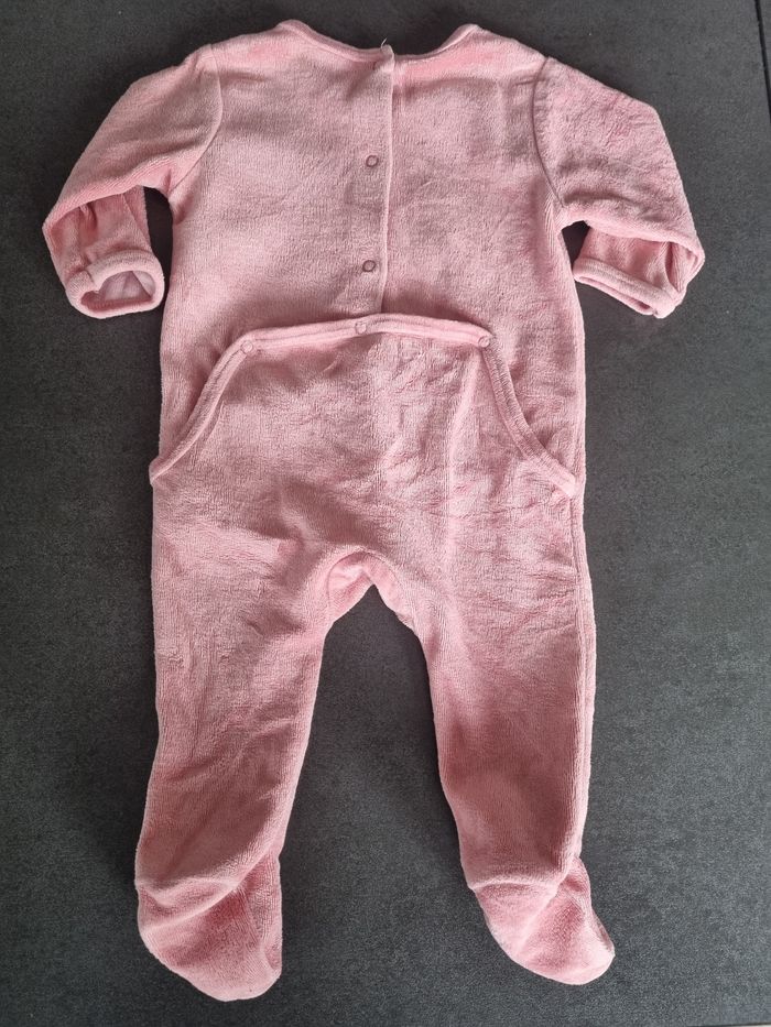 Pyjama velours Vertbaudet 3 mois - photo numéro 2
