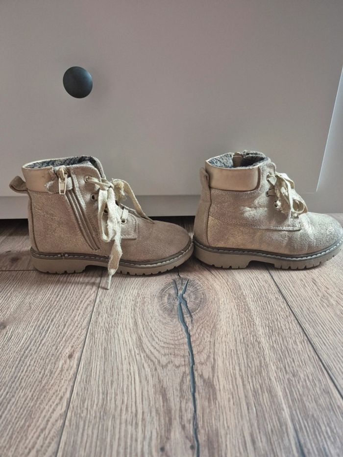 Chaussures montantes hiver dorées Nini & Girl Pointure 27 - photo numéro 6