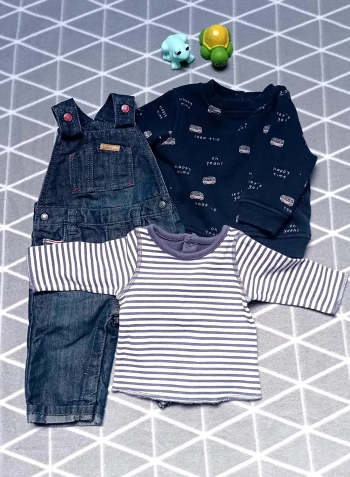 🦁Lot 3 habits, 3 mois garçon