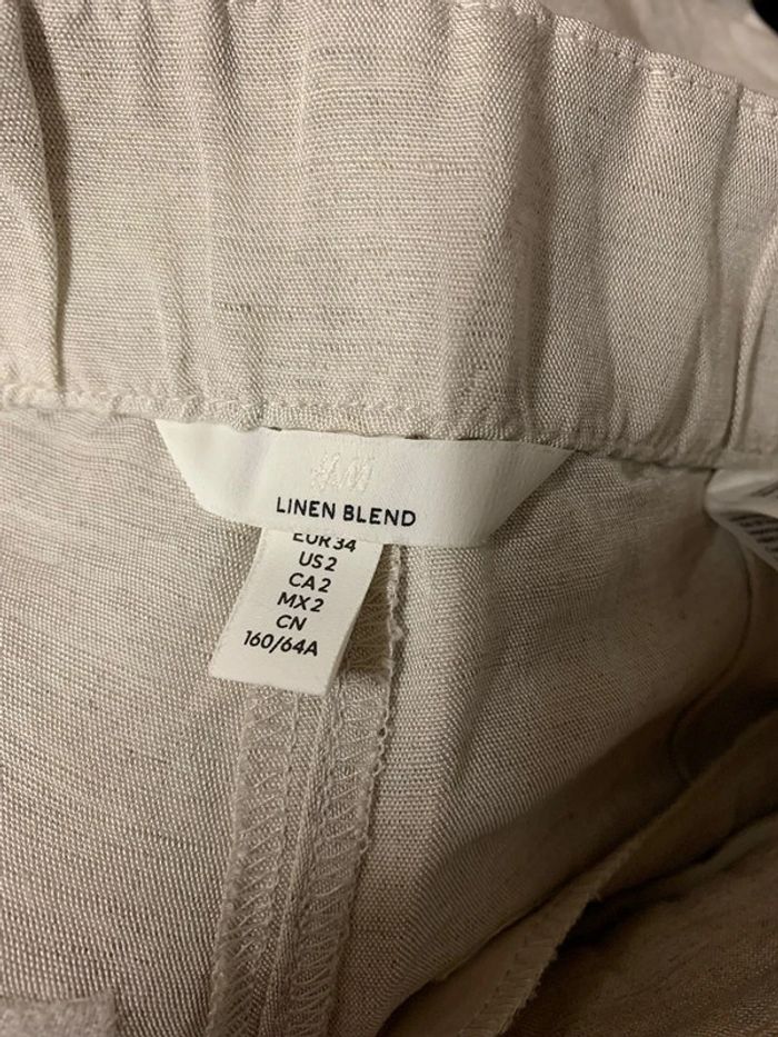 pantalon H&m crème taille S - photo numéro 7
