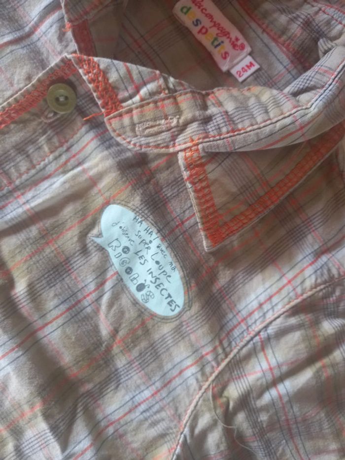 Salopette jeans + chemise assortie 24 mois - photo numéro 12