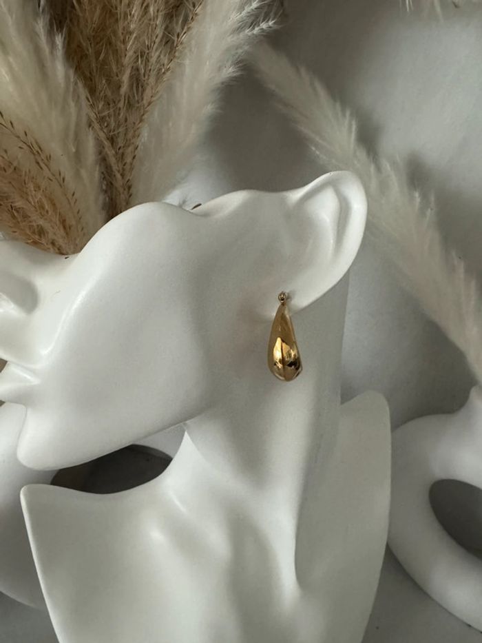 Boucle d’oreilles effet goutte en acier inoxydable résistant à l’eau - photo numéro 1