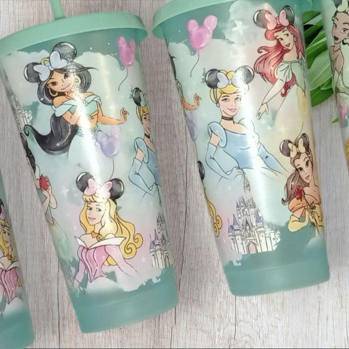 Grand gobelet à paille princesses disney - photo numéro 3