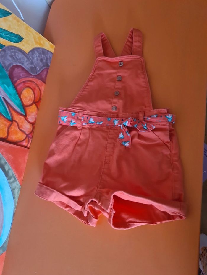 Salopette short petit béguin