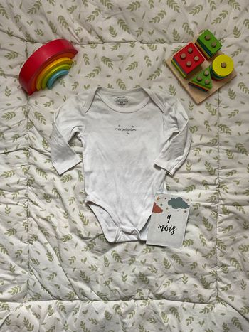 body manches longues blanc kiabi 9 mois