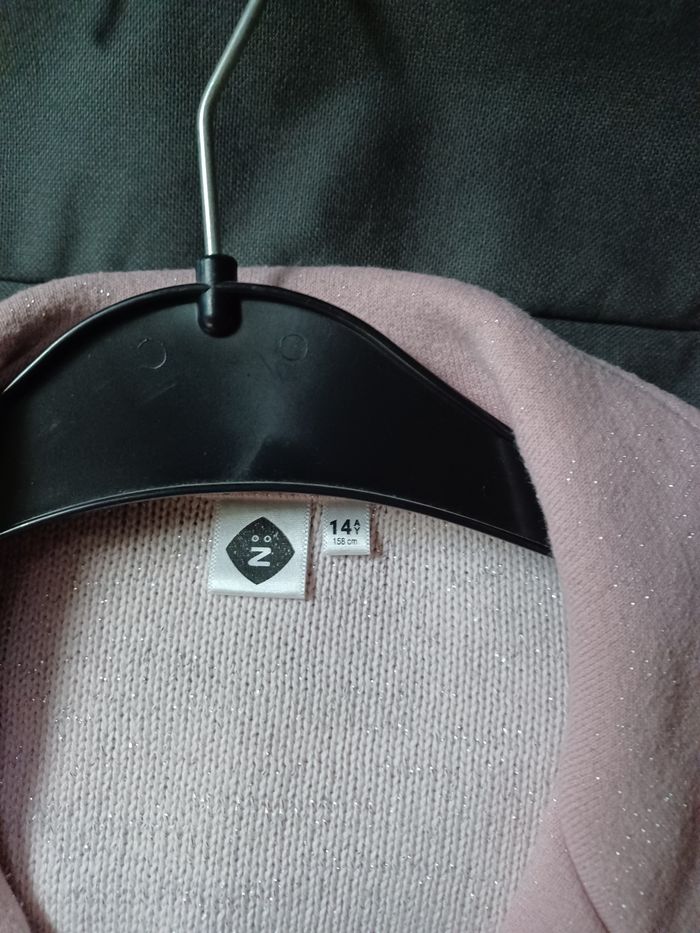 Veste style perfecto rose taille 14 ans - photo numéro 6