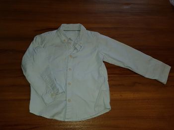Chemise en coton bleu ciel 3 4 ans
